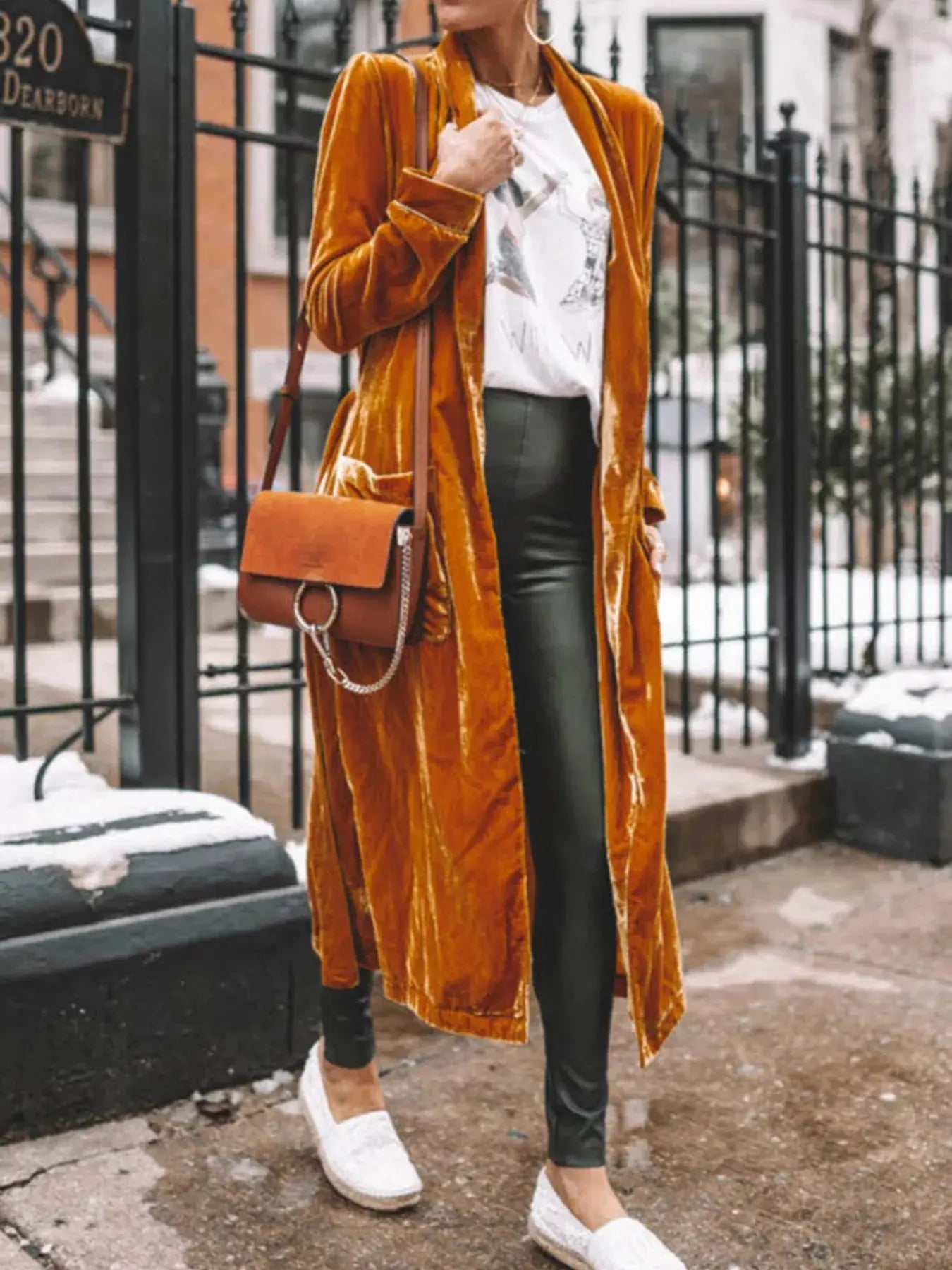 Velvet Luxe Open Front Longline Cardigan