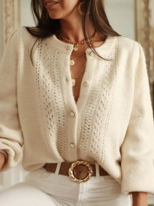 Button Up Long Sleeve Cardigan