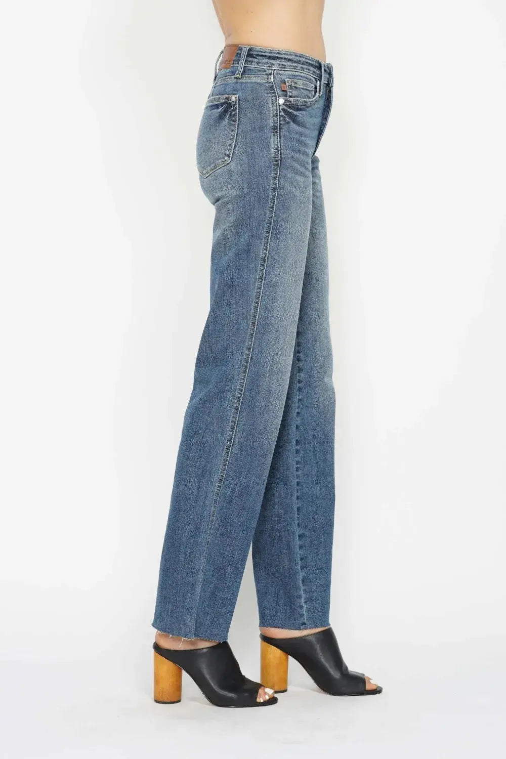 Full Size/Plus Size Tummy Control Straight Judy Blue Jeans