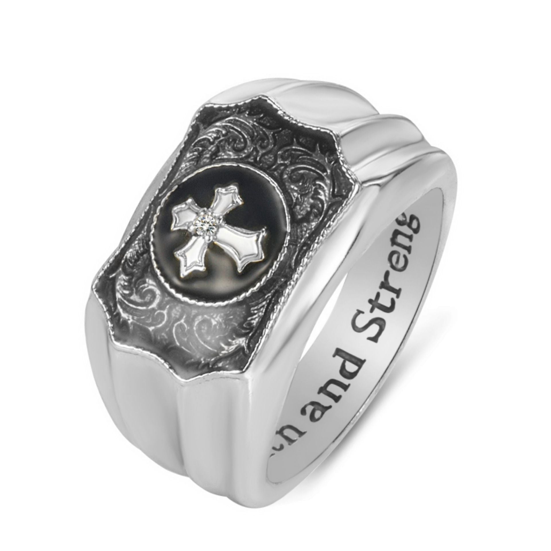 Creative faith cross ring