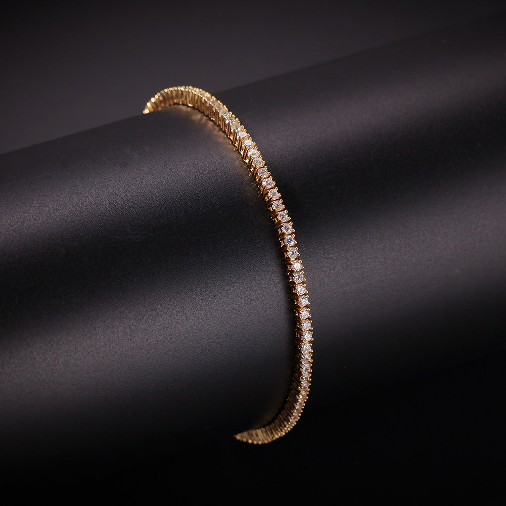 Hip-Hop Zircon Tennis Bracelet