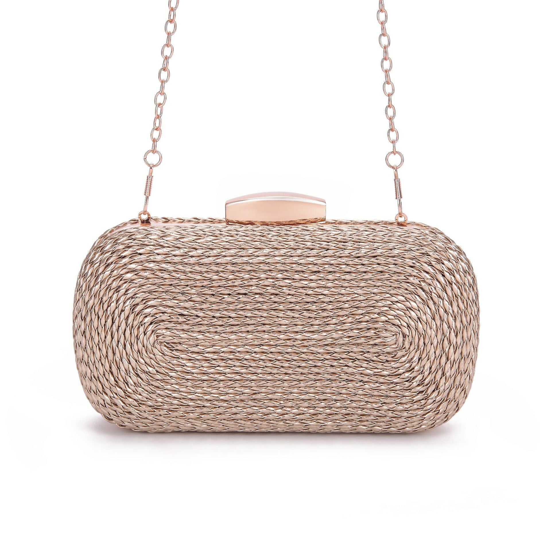 PU women's bag single shoulder woven evening bag