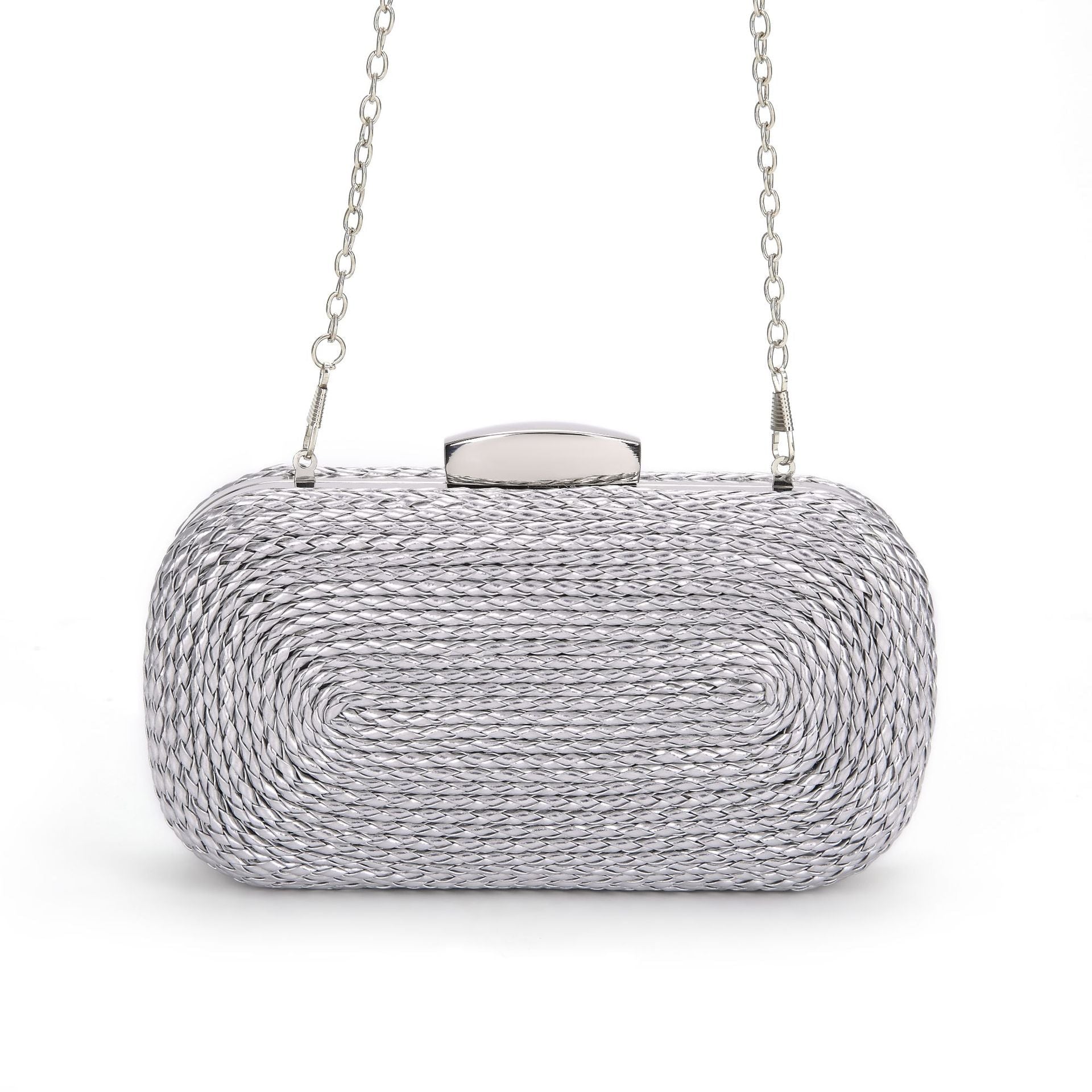PU women's bag single shoulder woven evening bag