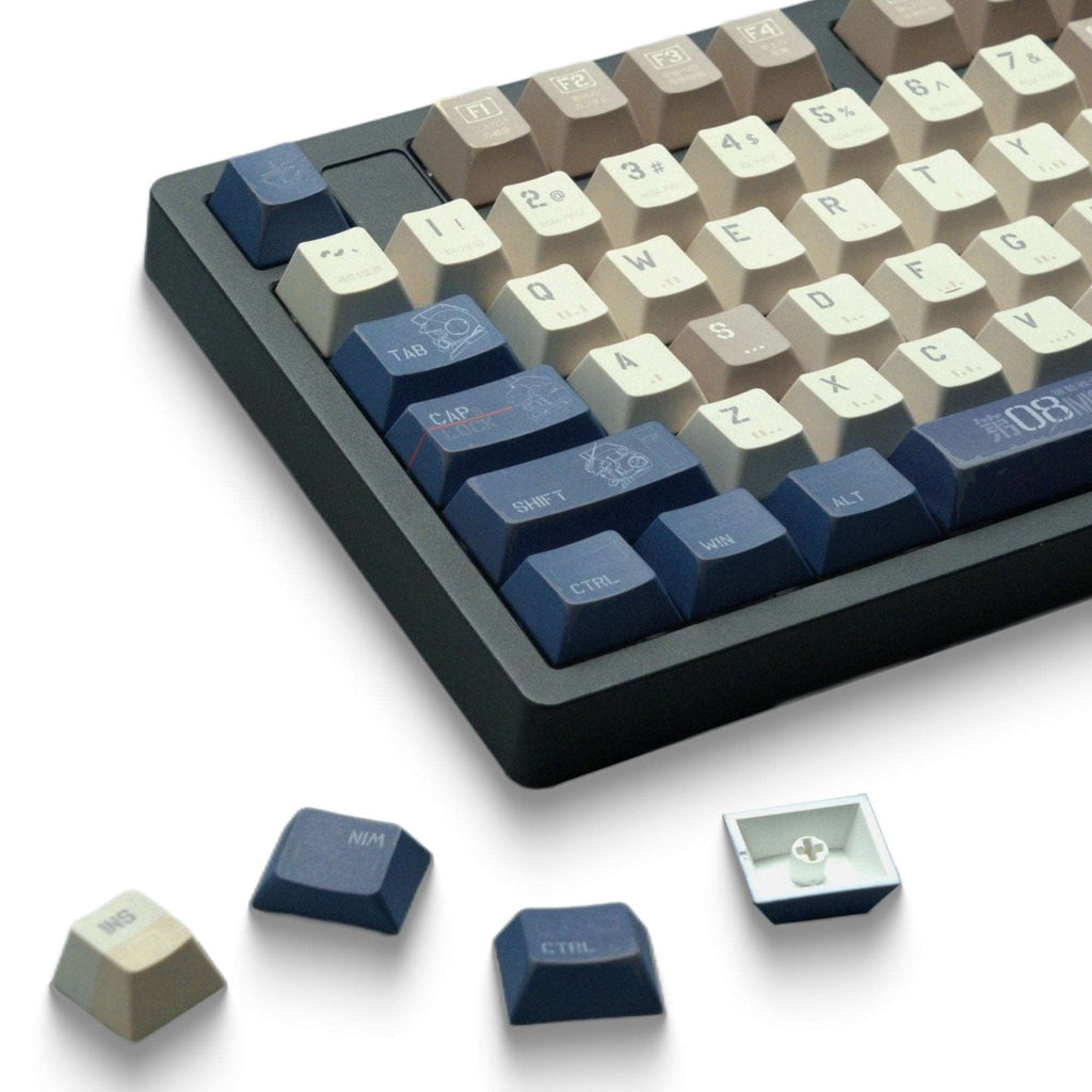 XVX Damaged Mecha Cherry Profile Keycaps Full Set (143-Keys)