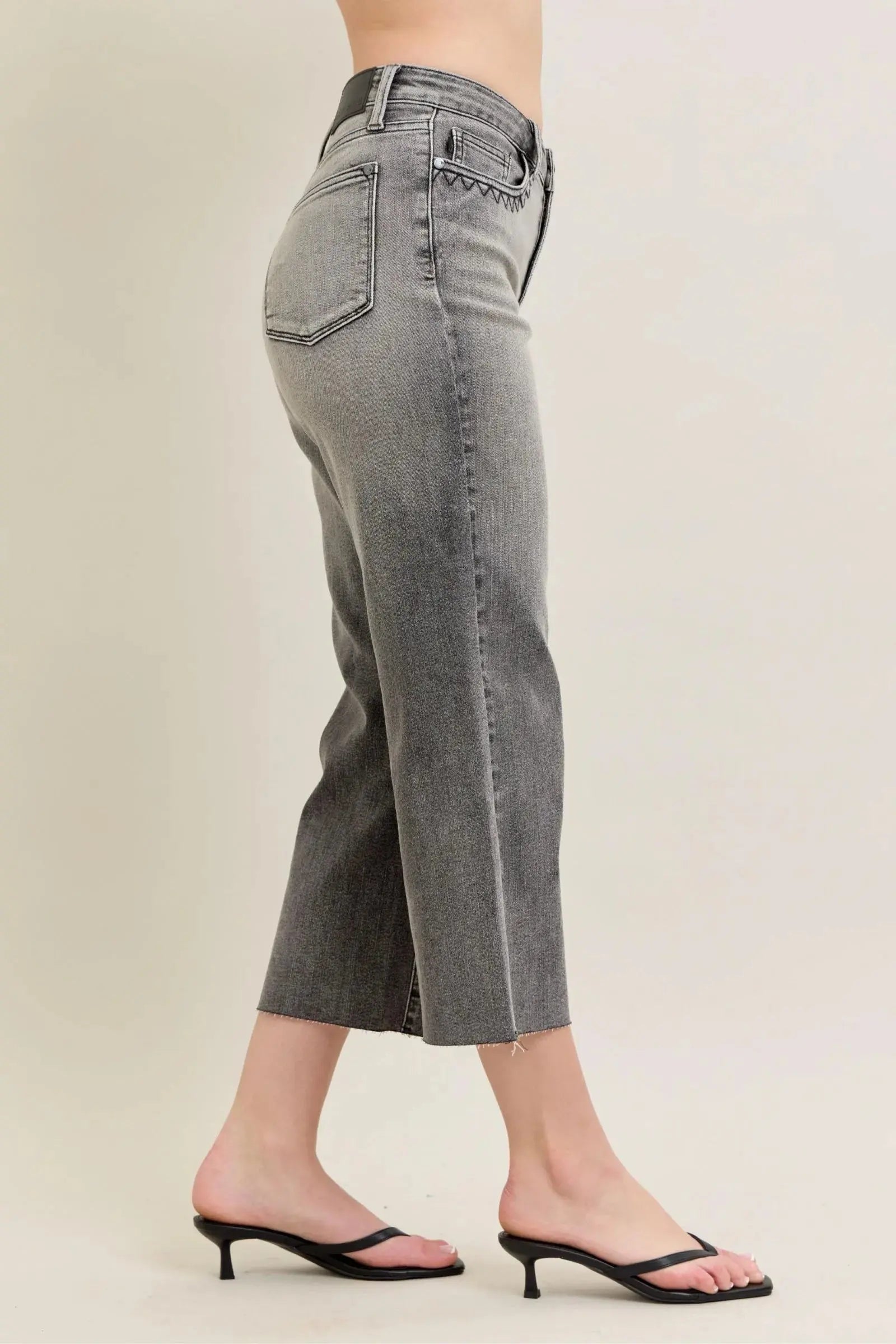 Judy Blue Jeans - Full Size Wide Leg Capris Jeans