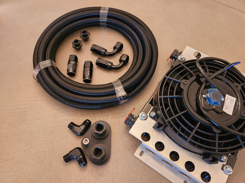 6r80/10r80/10r140 Transmission Cooler Kit with Single Fanned Cooler- COMPLETE KIT