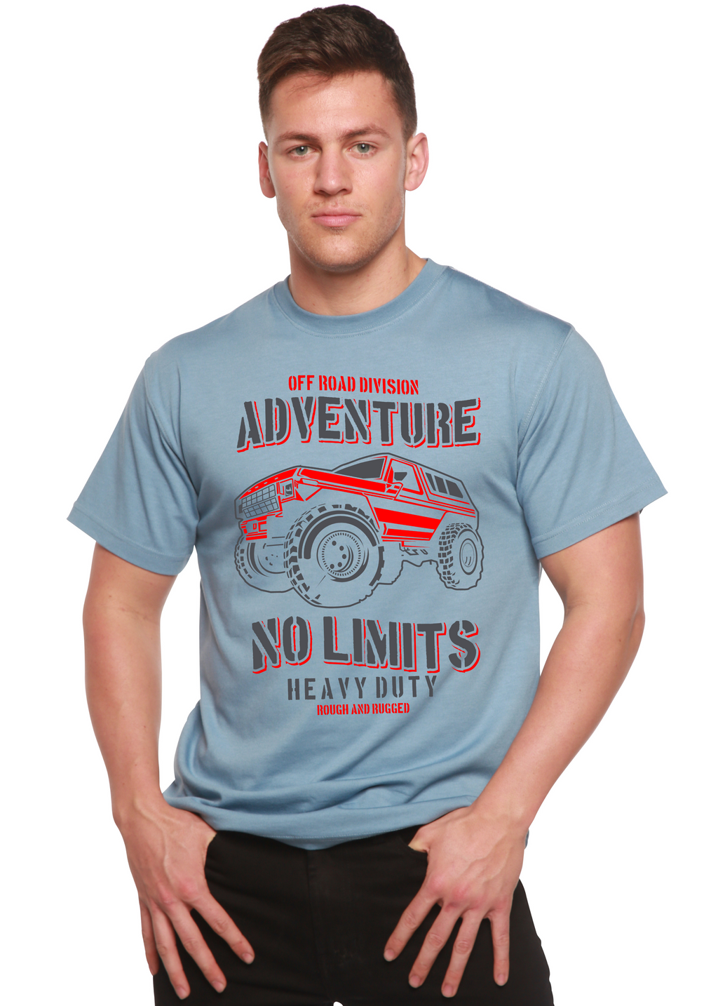No Limits Spun Bamboo® Men's Bamboo Viscose/Organic Cotton Short Sleeve Graphic T-Shirt