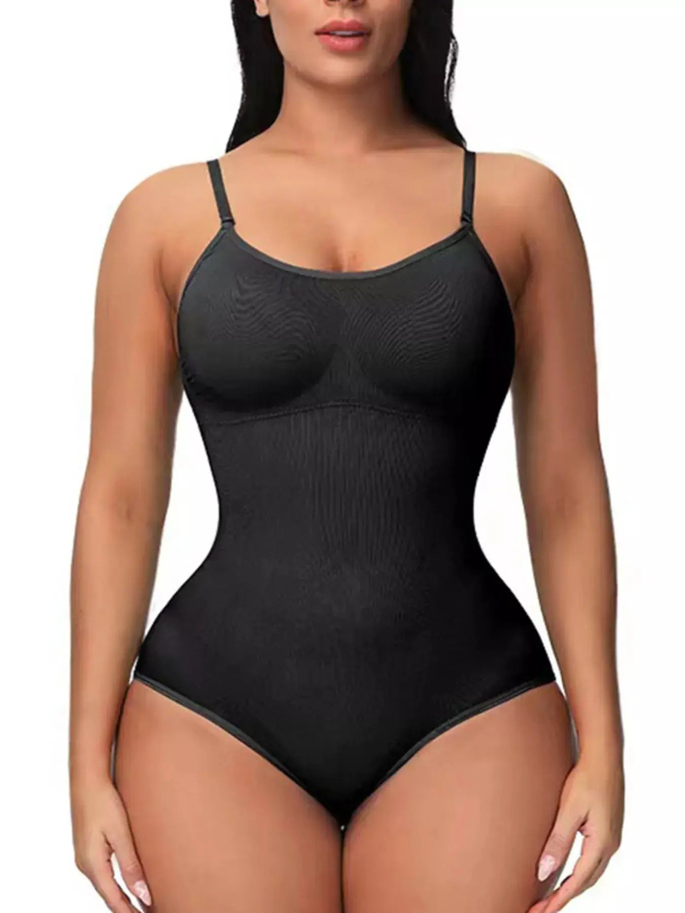Full Size Shaping Scoop Neck Seamless Bodysuit