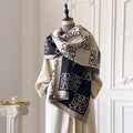 Raw Hem Winter Womens Scarf