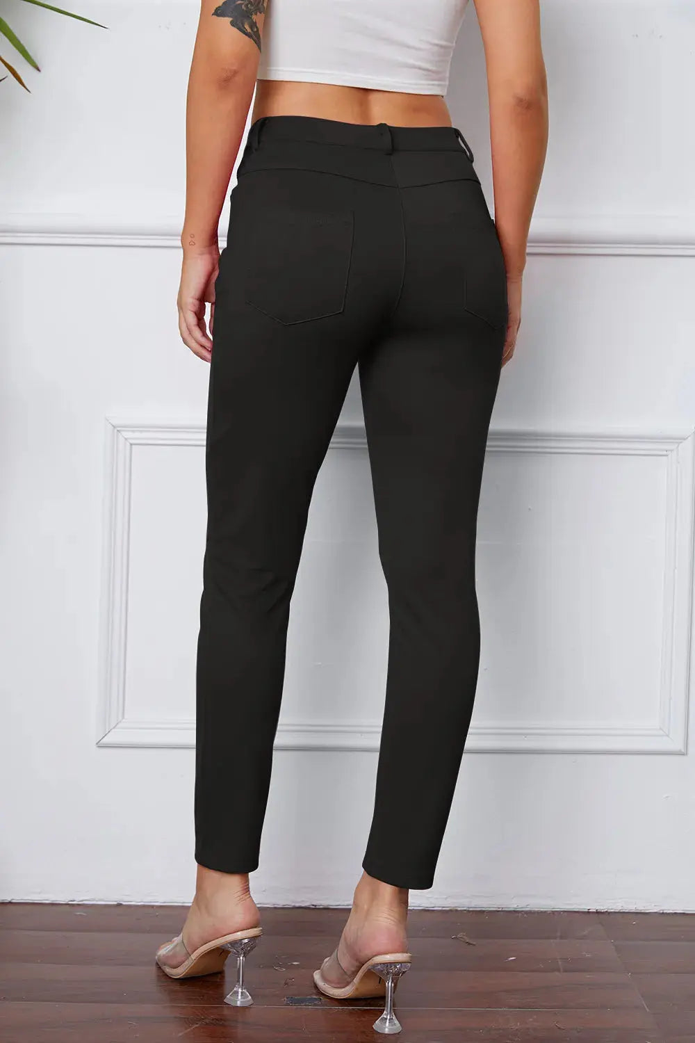 Basic BAE Full Size StretchyStitch High Waist Skinny Pants