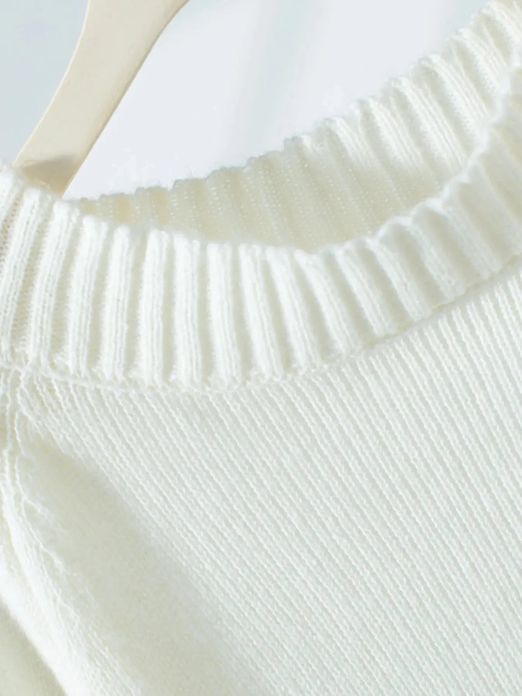 Ribbed Knit Boat Neck Sweater