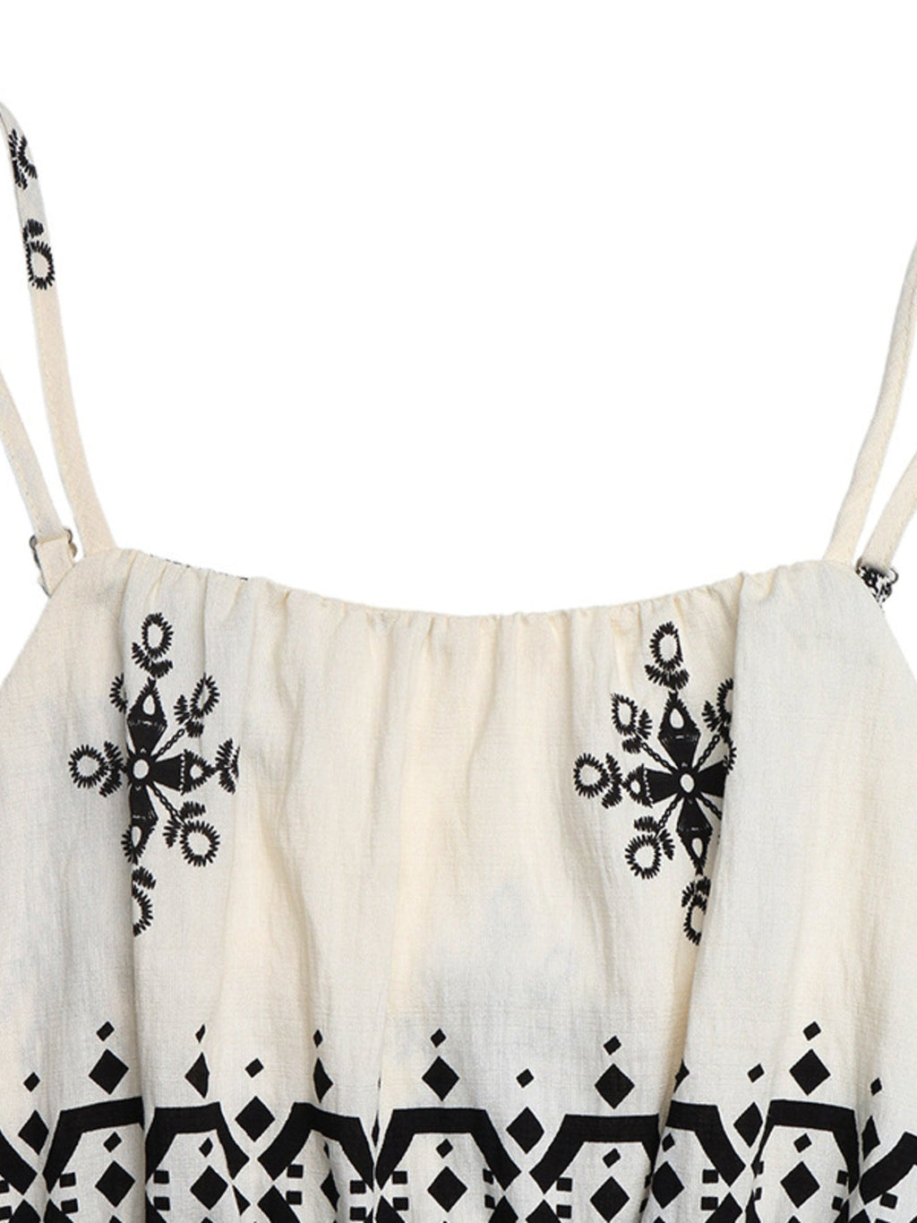 Boho Printed Spaghetti Strap Wide Leg Jumpsuit