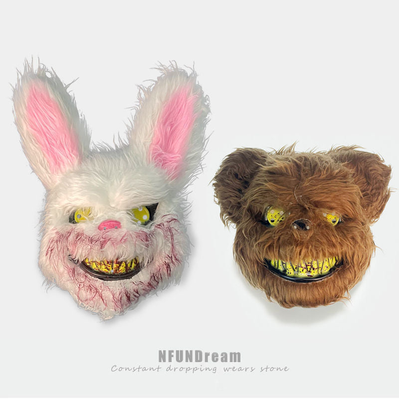 Halloween bloody rabbit mask