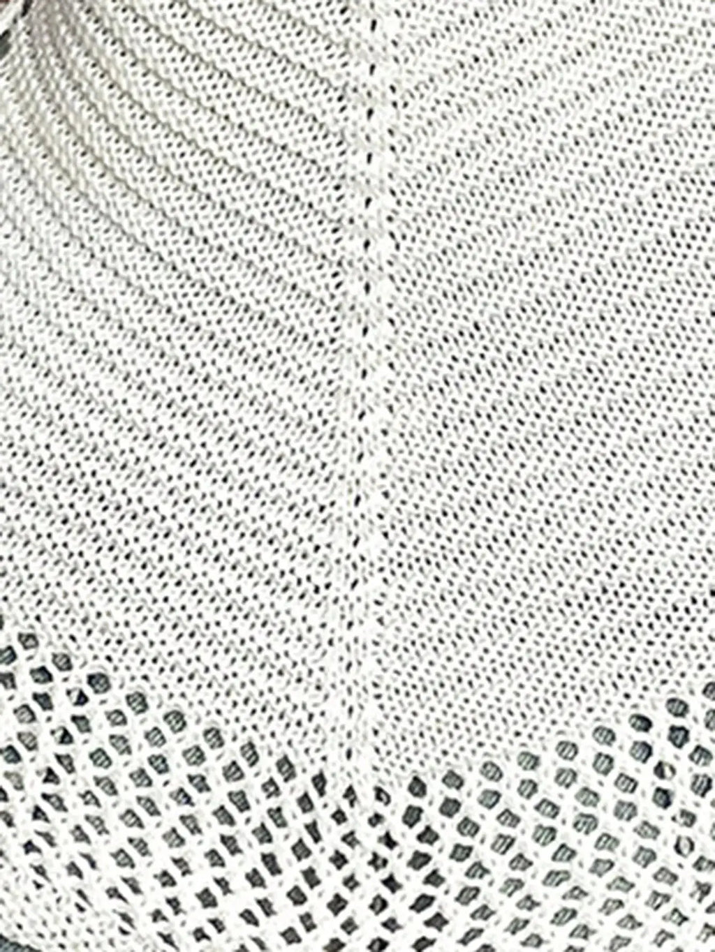 Openwork Knit Scoop Neck Cami
