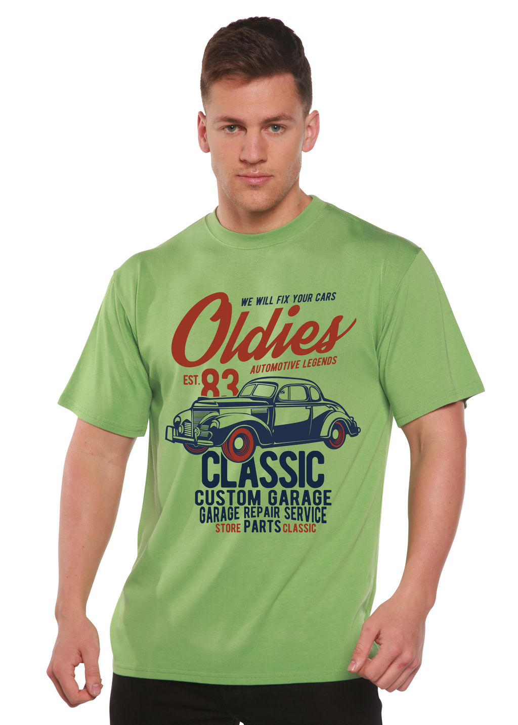 Oldies Spun Bamboo® Men's Bamboo Viscose/Organic Cotton Short Sleeve Graphic T-Shirt