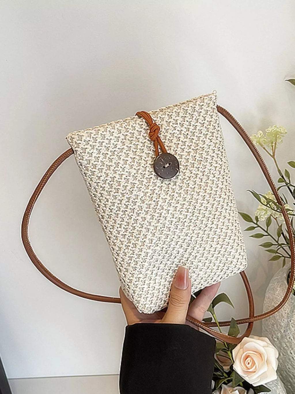 Woven Texture Womens Crossbody Bag