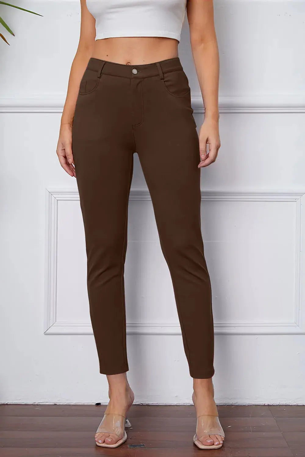 Basic BAE Full Size StretchyStitch High Waist Skinny Pants