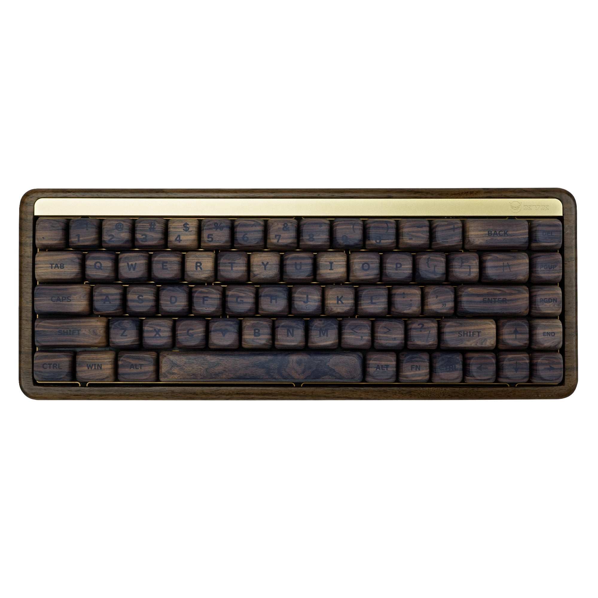 XVX Walnut Texture MOA  Profile Dye-Sublimation PBT 130-Key Keycap Set