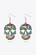 Halloween Skull Acrylic Drop Earrings