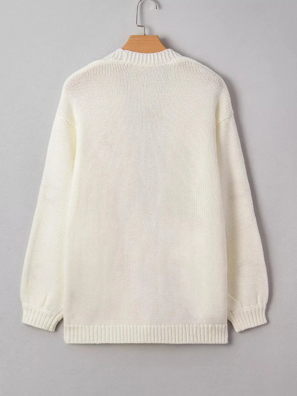 Halloween Pumpkin Embroidered Knit Cardigan