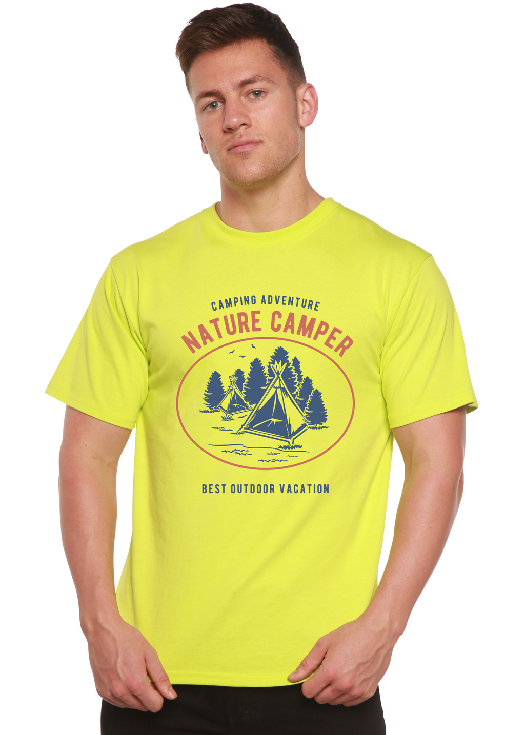 Nature Camper Spun Bamboo® Men's Bamboo Viscose/Organic Cotton Short Sleeve Graphic T-Shirt