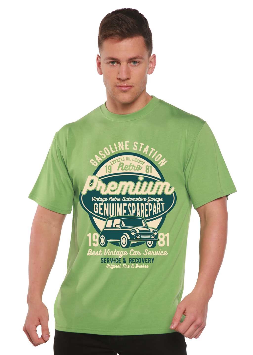 Premium Garage Spun Bamboo® Men's Bamboo Viscose/Organic Cotton Short Sleeve Graphic T-Shirt