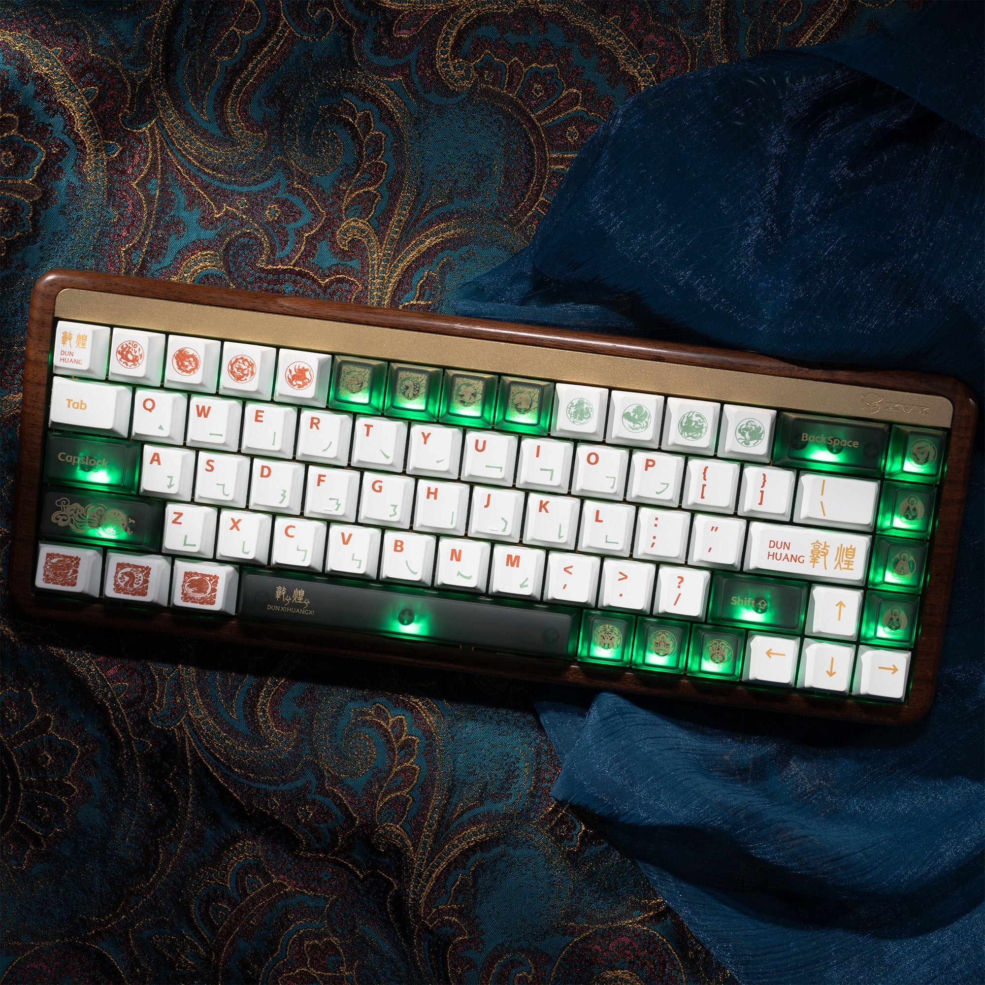 XVX Dunhuang Themed Cherry Profile Dye-Sub PBT Keycaps 212-Key Full Set