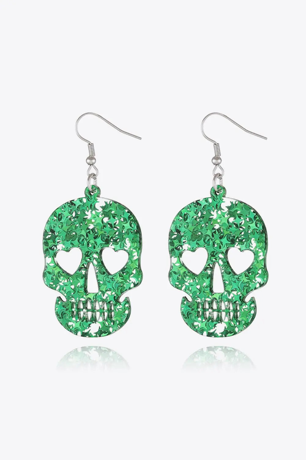 Halloween Skull Acrylic Drop Earrings