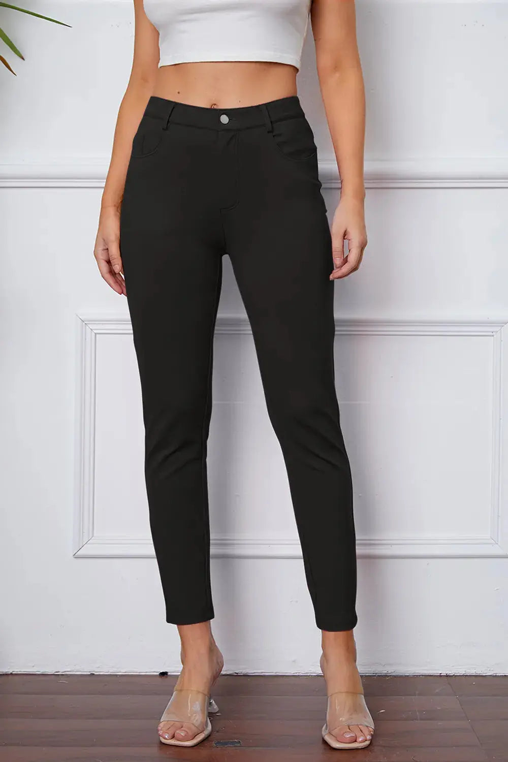 Basic BAE Full Size StretchyStitch High Waist Skinny Pants