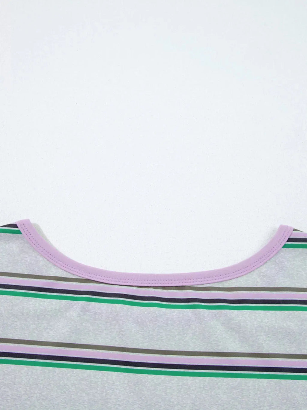 Casual Striped Oversize Drop Shoulder Long Sleeve Top