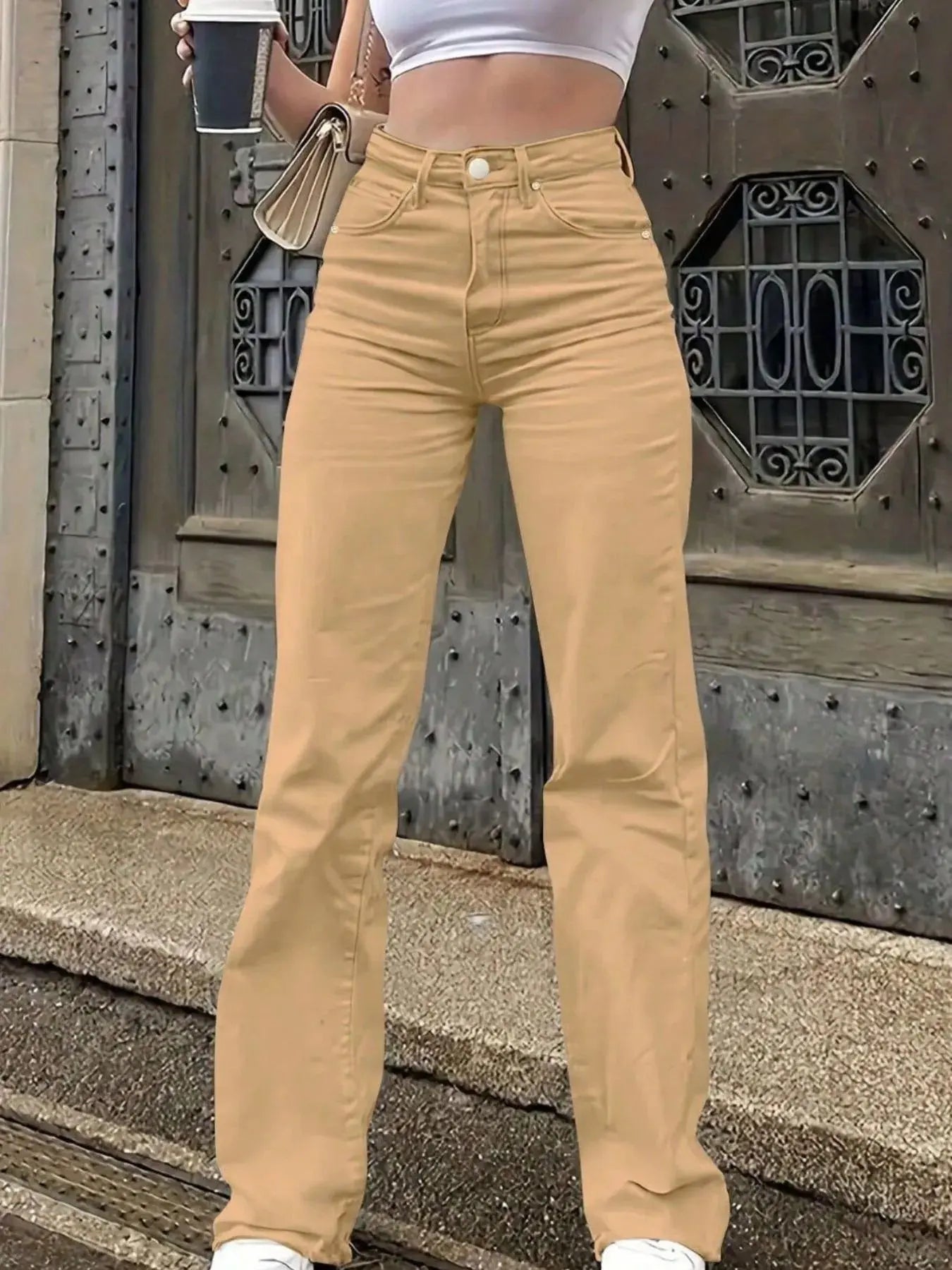 High Waisted Wide Leg Jeans