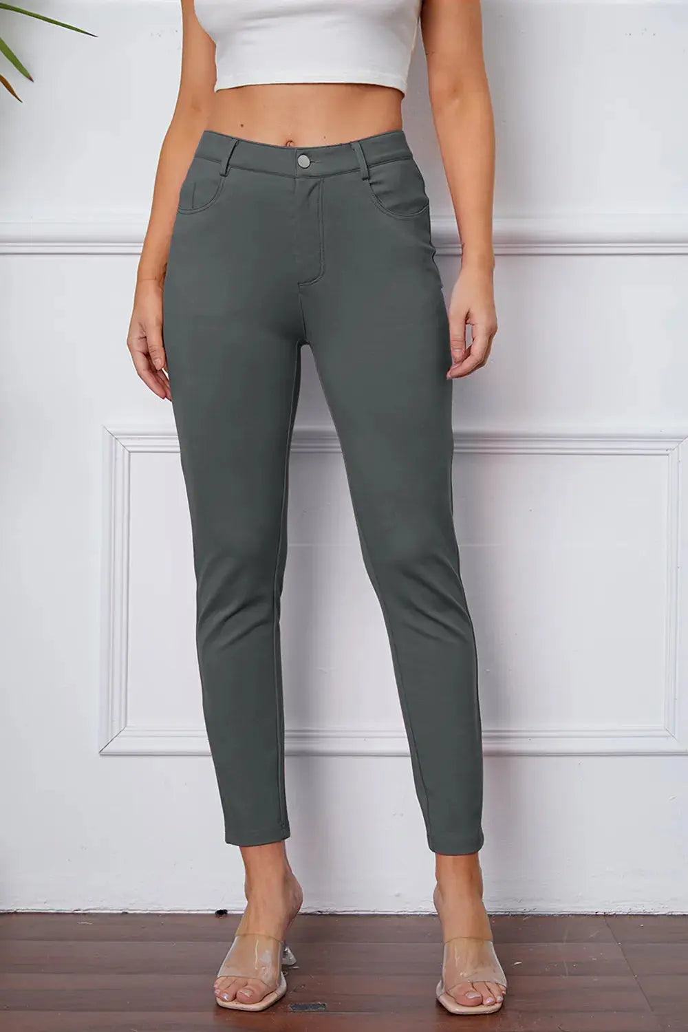 Basic BAE Full Size StretchyStitch High Waist Skinny Pants