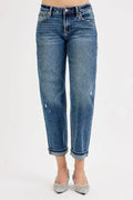Low-Rise Crop Boyfriend RISEN Jeans – Full & Plus Size
