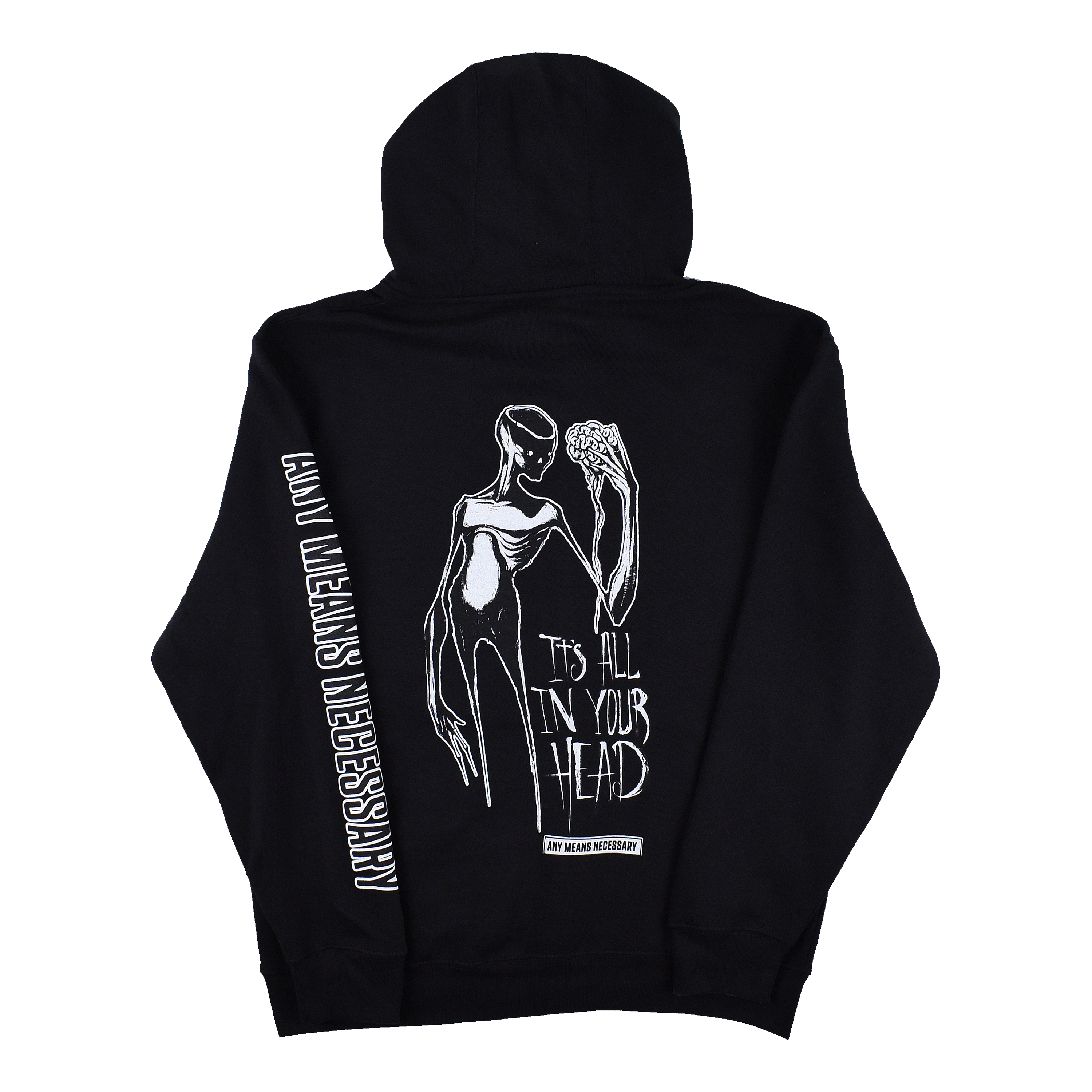 It's All In Your Head Pullover Hoodie Black