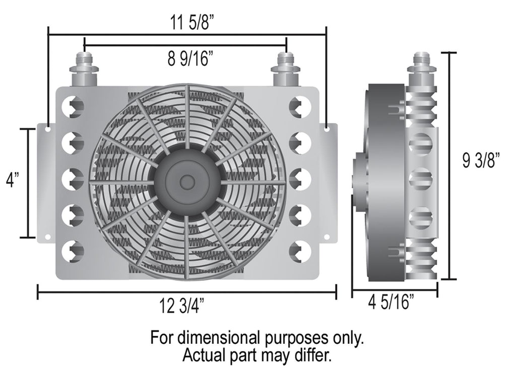 6r80/10r80/10r140 Transmission Cooler Kit with Single Fanned Cooler- COMPLETE KIT