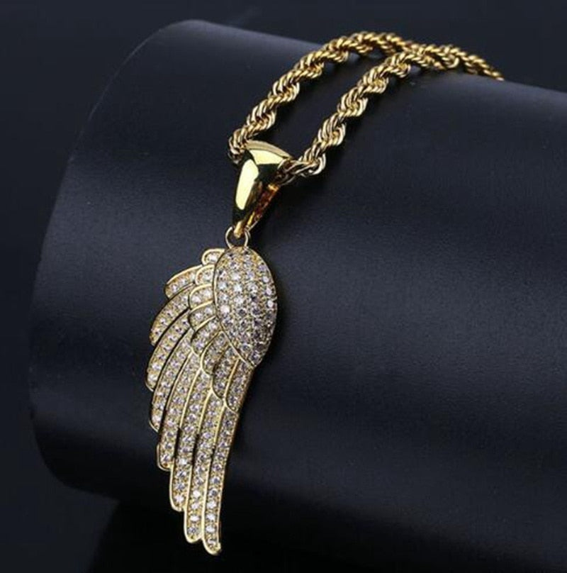 Hip Hop Fierce Shark Inlaid Zircon Pendant Charm Trend Necklace