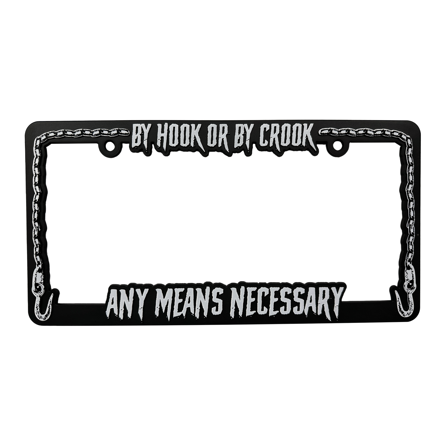 By Hook License Plate Holder