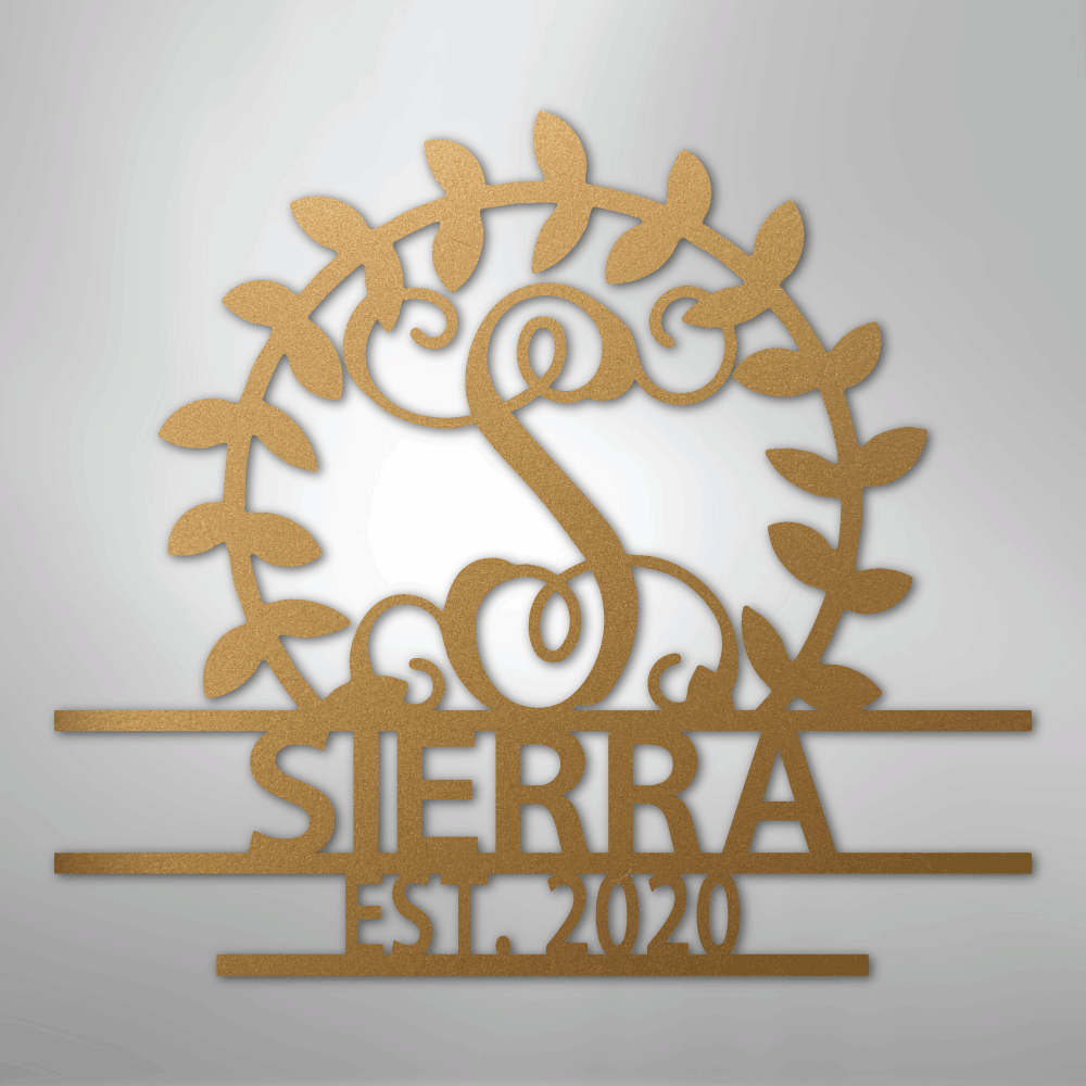 Personalized Crest - Steel Sign