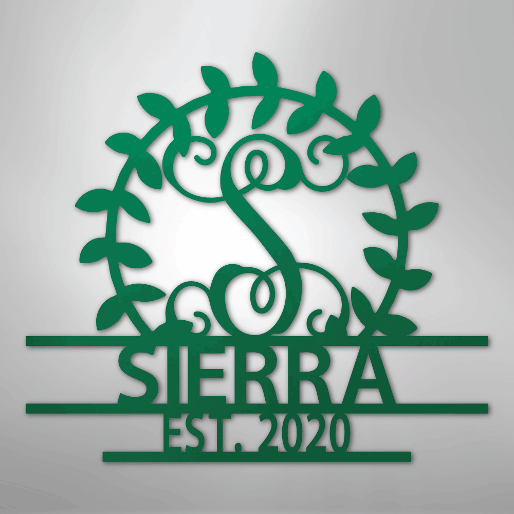 Personalized Crest - Steel Sign