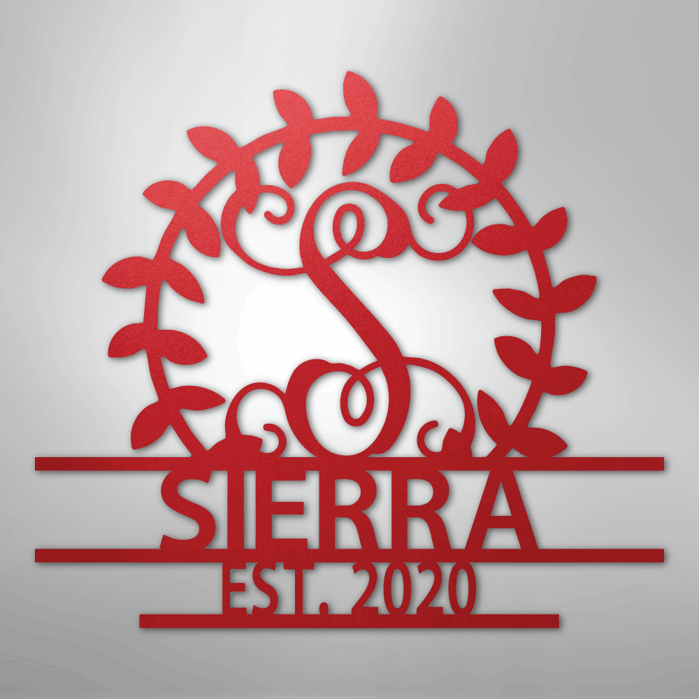 Personalized Crest - Steel Sign