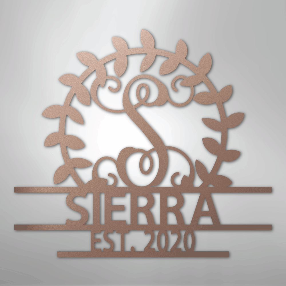 Personalized Crest - Steel Sign