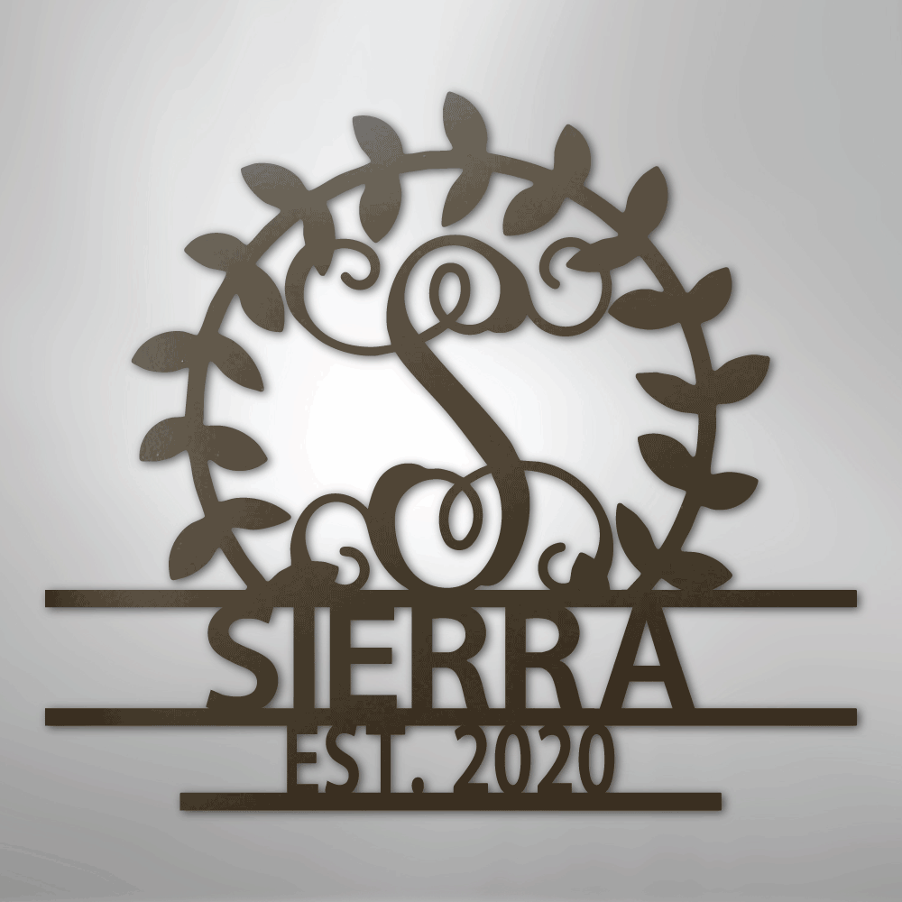 Personalized Crest - Steel Sign