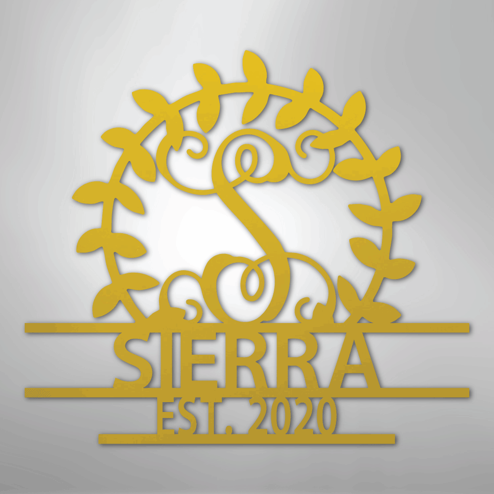 Personalized Crest - Steel Sign