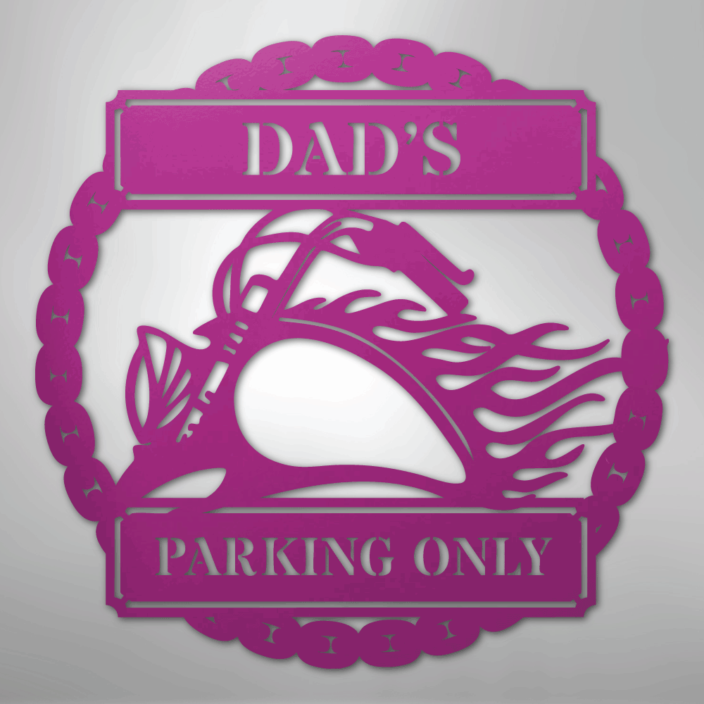 Hog Parking Plaque - Steel Sign