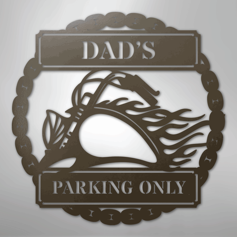 Hog Parking Plaque - Steel Sign