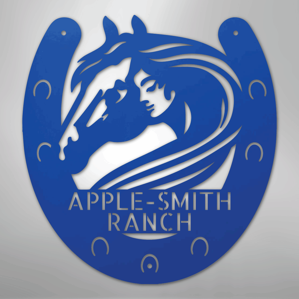 Horse Owner Monogram - Steel Sign