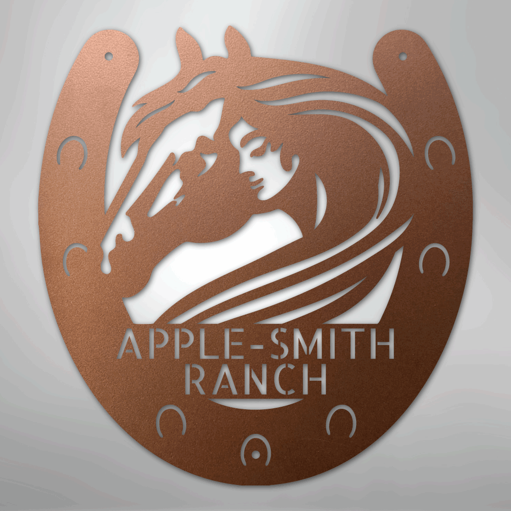 Horse Owner Monogram - Steel Sign