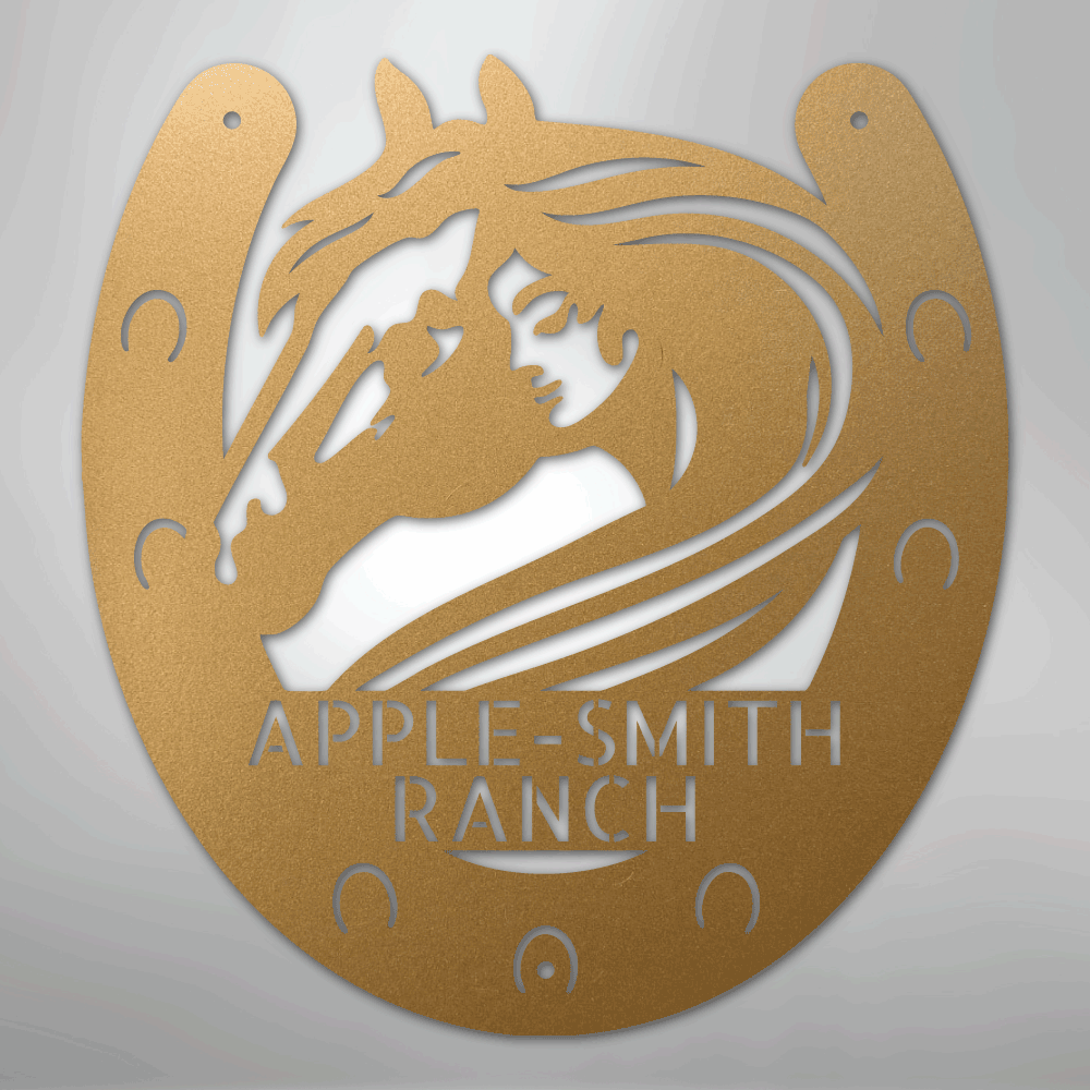 Horse Owner Monogram - Steel Sign