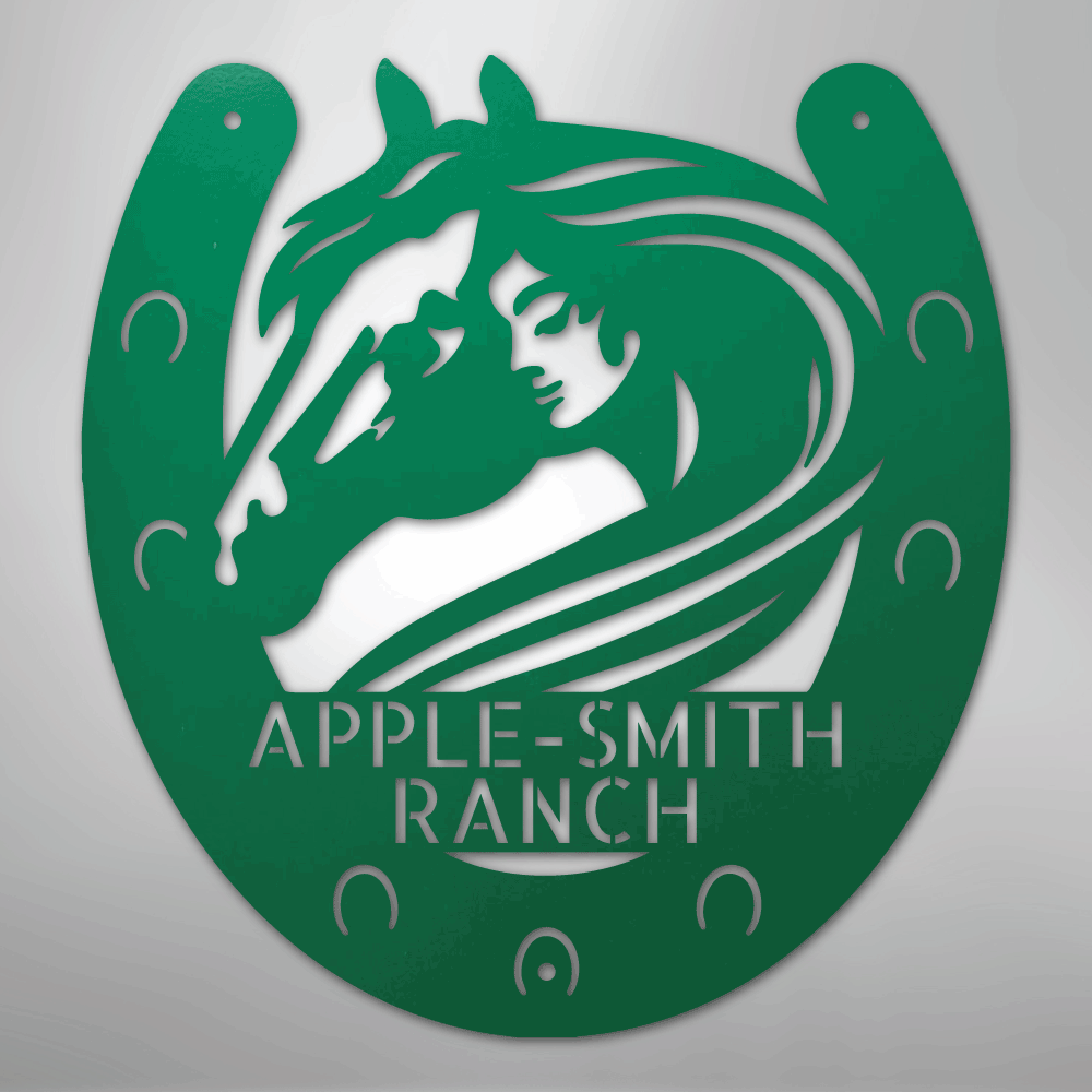 Horse Owner Monogram - Steel Sign