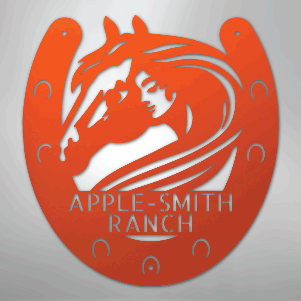 Horse Owner Monogram - Steel Sign